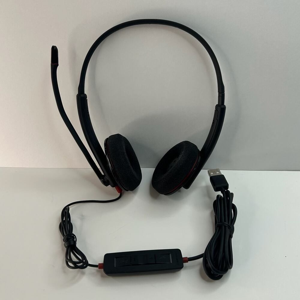 Plantronics Blackwire C320 Duo USB Headset - Black